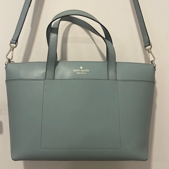 kate spade Handbags - Kate Spade Satchel Light Blue with Removable Shoulder Strap and Handle